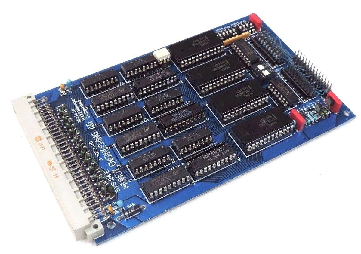 Used MUNOT ENGINEERING SYS 24 E BOARD 3-1073.00, SYS24E