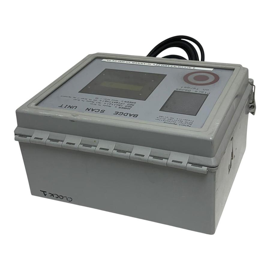 Used Hoffman A12106CHQRFGW Industrial Accountability Badge Scan Unit RF IDeas