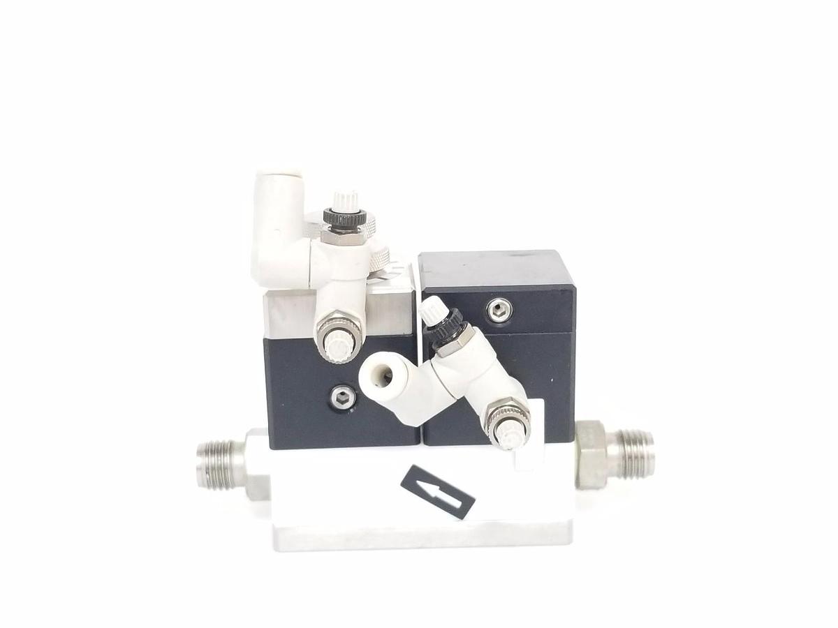 Used KOGANEI F-SAV100-2W AIR PILOTED VALVE W/ SUCKBACK FSAV1002W