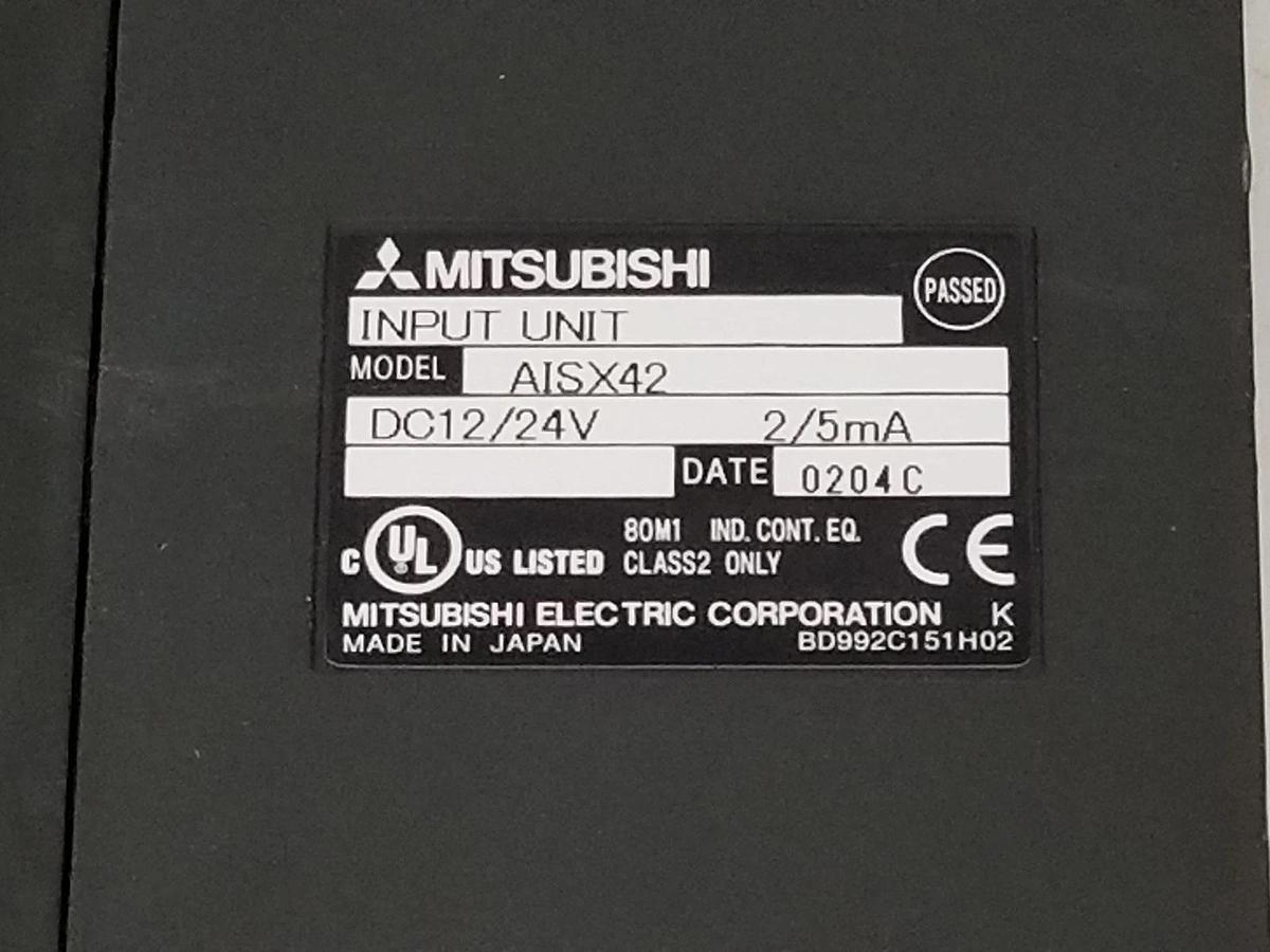 Used MITSUBISHI AISX42 INPUT UNIT 12-24VDC, 2/5mA