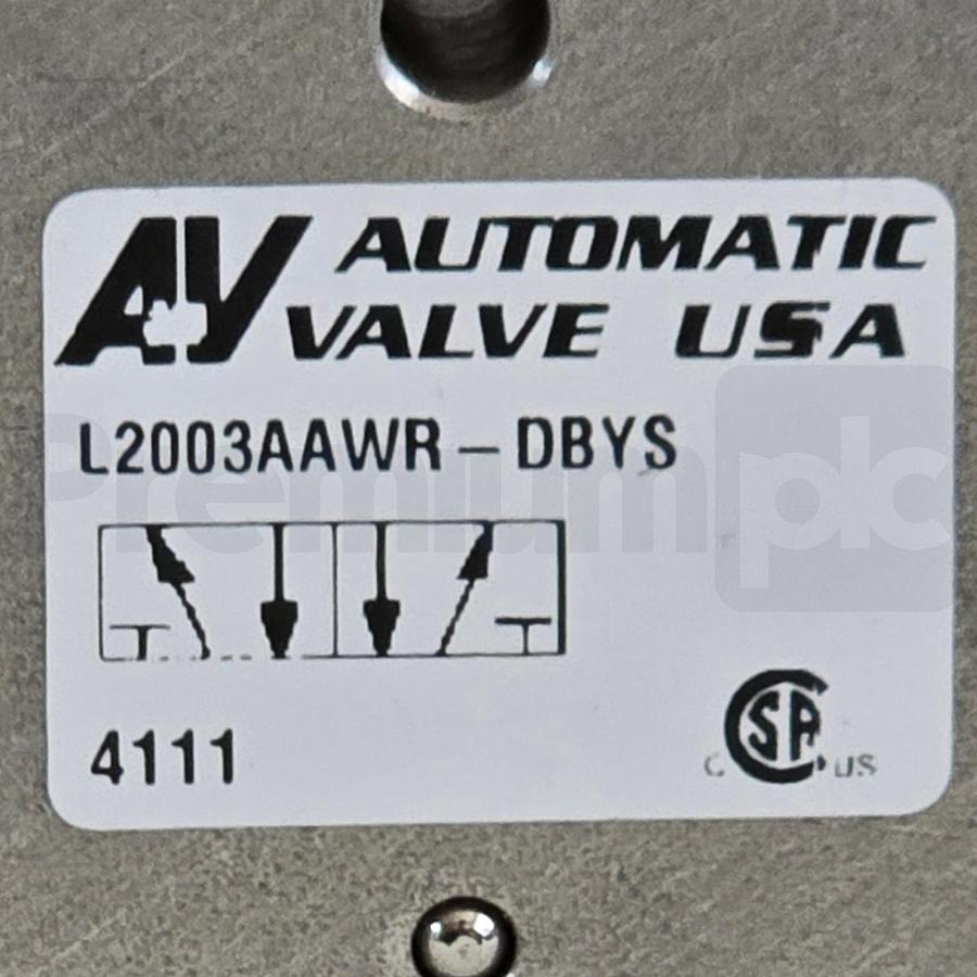Used Automatic Valve Automax L2003AAWR-DBYS S/S Solenoid Valve 5/2 SS25LFAXR4-CM7016