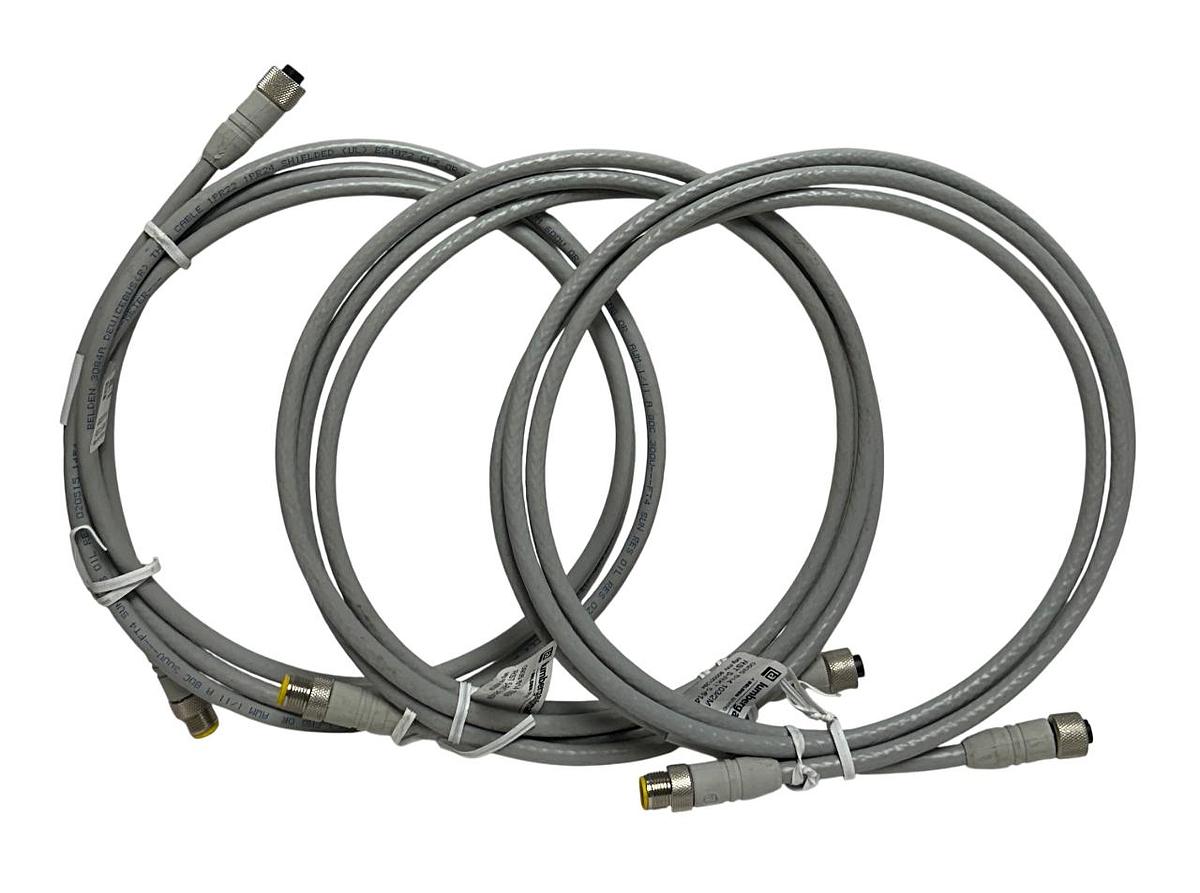 Used 3 LUMBERG 0935 614 103/2M / RST 5-RKT 5-614/2M / 900001294 CABLES 2M DNET NSNP