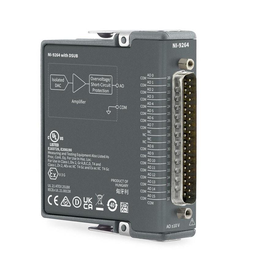 Used NATIONAL INSTRUMENTS NI-9264 w/ DSUB 16-Ch ±10V, 25 kS/s, 16-Bit 780927-01 NSMP