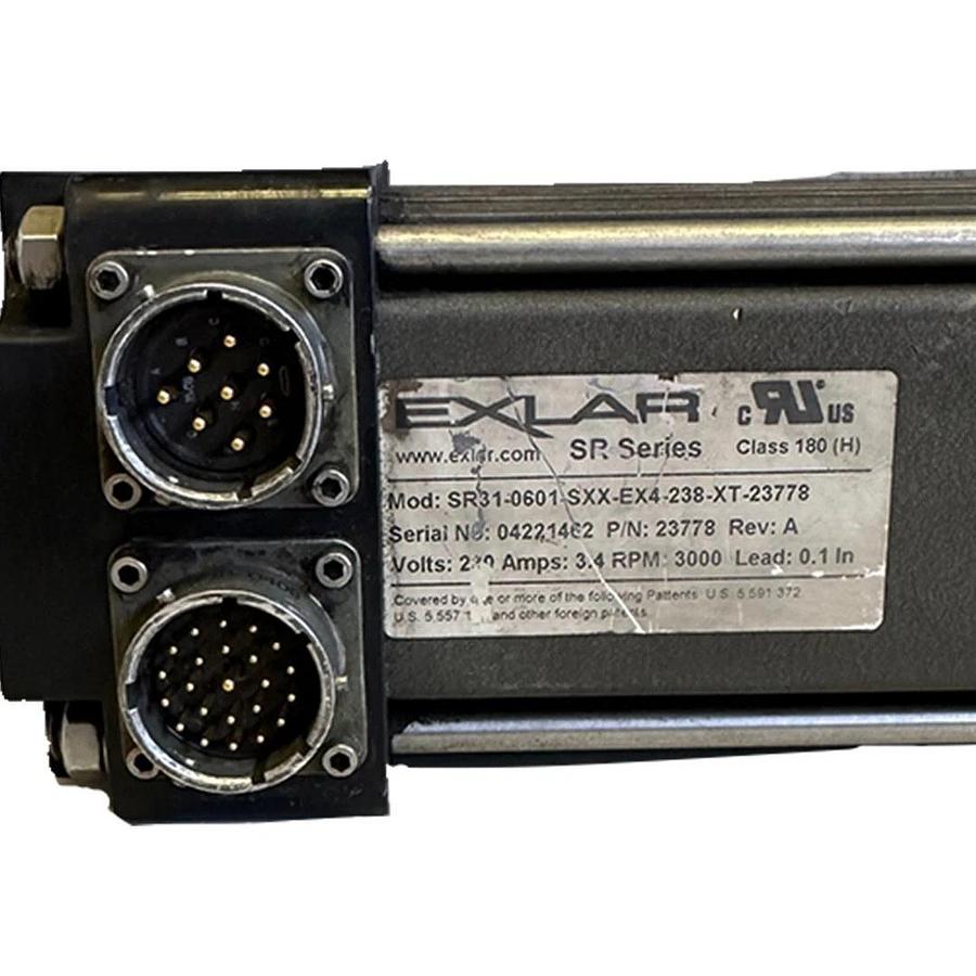 Used EXLAR SR31-0601-SXX-EX4-238-XT-23778 SR SERIES 23778 REV. A SERVO ACTUATOR