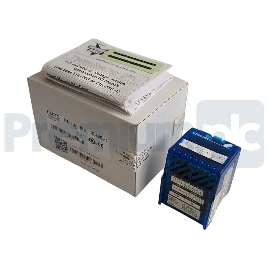FACTS ENGINEERING T1F-8AD4DA-2 TERMINATOR ANALOG I/O MODULE 8CH/IN 4CH/OUT NSMP