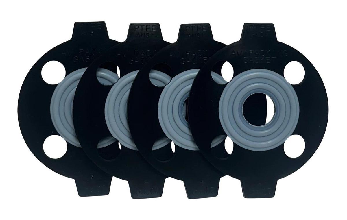 Used 4 ASAHI 20 (3/4) ANSI AV PACKING GASKETS PTFE OEM 3/4'' FLANGE BONDED NSNP
