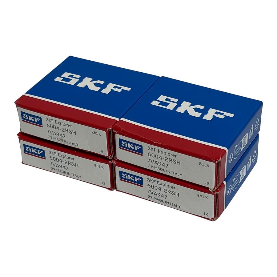 Lot of 4 SKF Explorer 6004-2RSH/VA947 Deep Groove Ball Bearings Food Line New