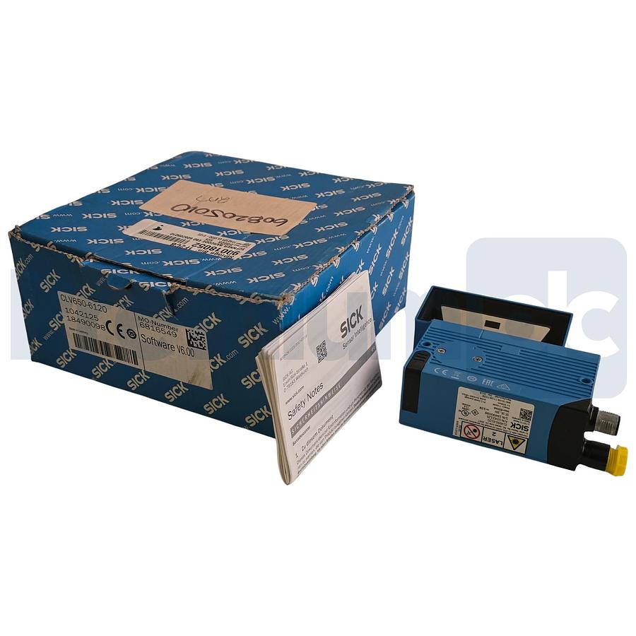 Used SICK CLV650-6120 | 1042125 Fixed Mount Barcode Scanner Auto-Focus Ethernet NSMP