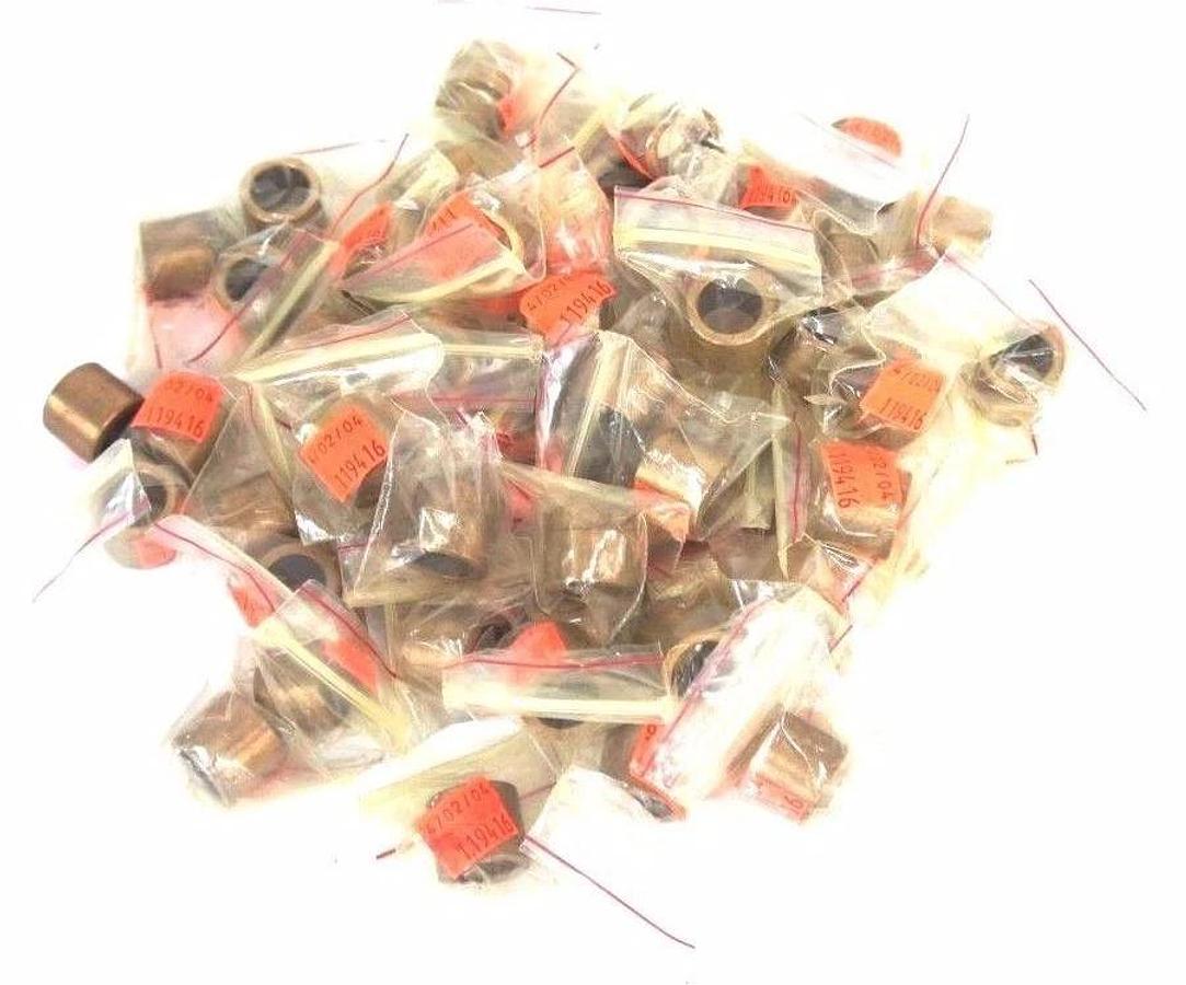 LOT OF 57 NEW GENERIC CB1014-06 BRONZE SLEEVE BEARINGS 5/8" ID, 3/4" L