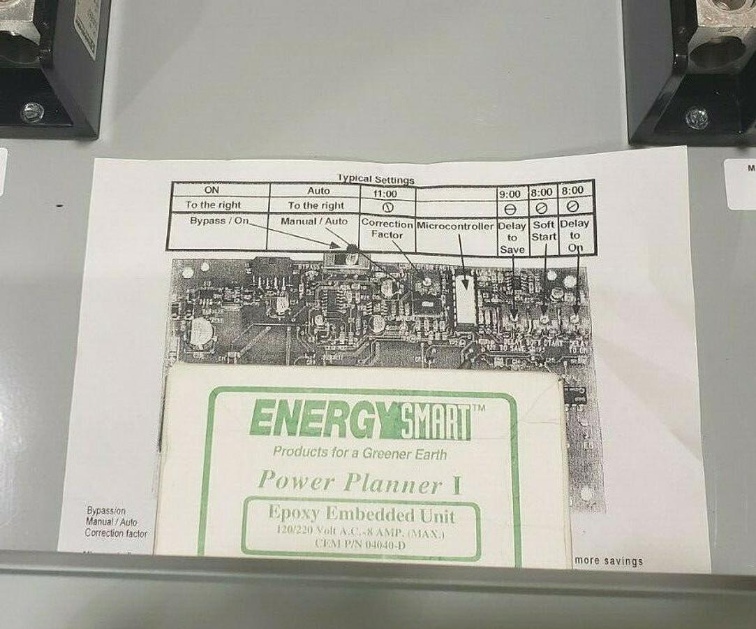 Used NEW ENERGY SMART POWER PLANNER III, 3 PHASE 208/480V 500 AMP MAX. CEM P/N: 05260