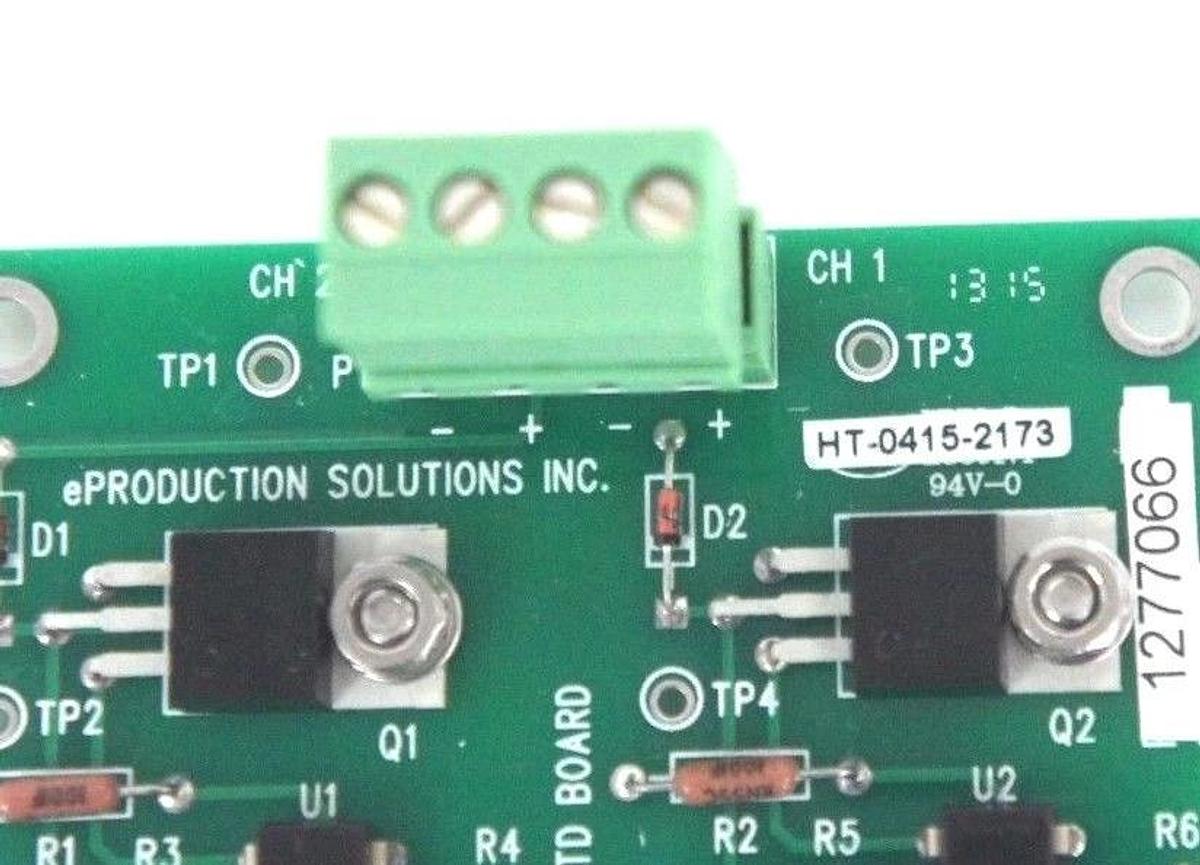 Used NEW PRODUCTION SOLUTIONS PC90-00006-00 DUAL CHANNEL RTD BOARD REV B