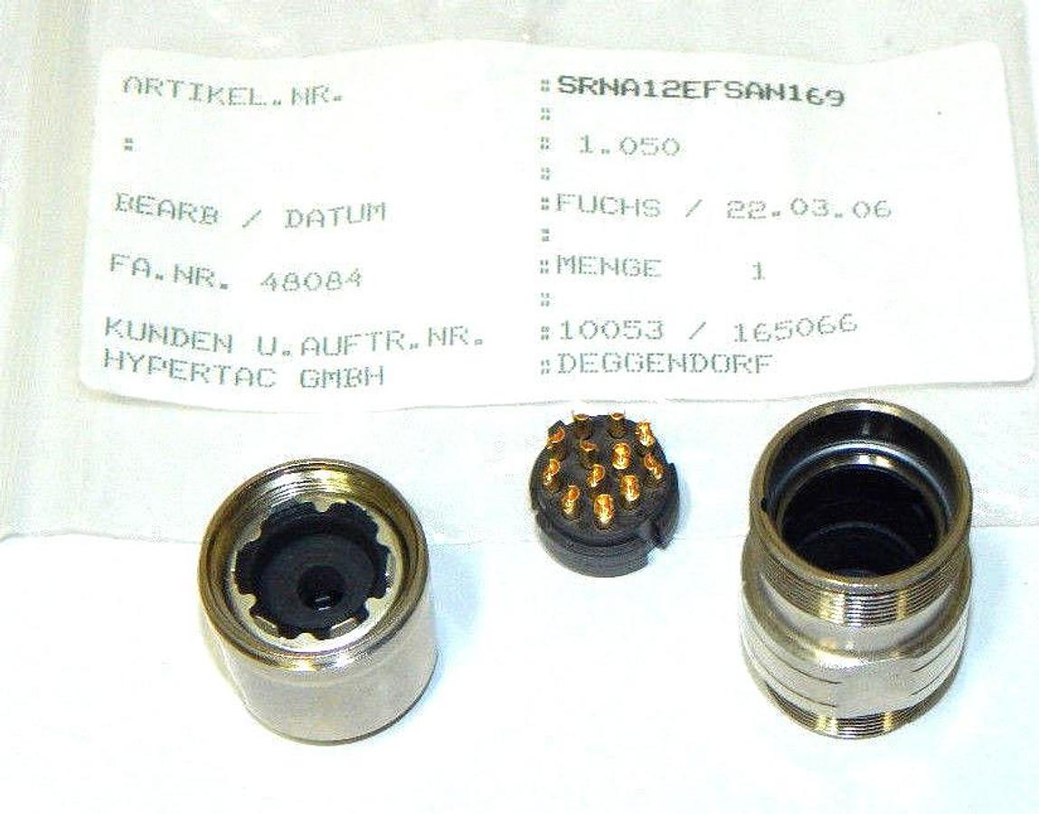 Used NEW HYPERTRONICS SRNA12EFSAN169, 13-POINT CONNECTOR BICOM S, 3/4" NPT, 2" LENGTH