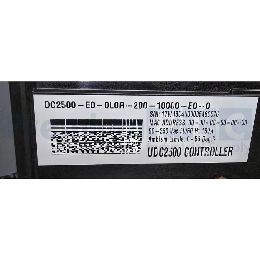 Used HONEYWELL UDC2500 TEMP. HI LIMIT CONTROLLER DC2500-E0-0L0R-200-10000-E0-0 NSMP