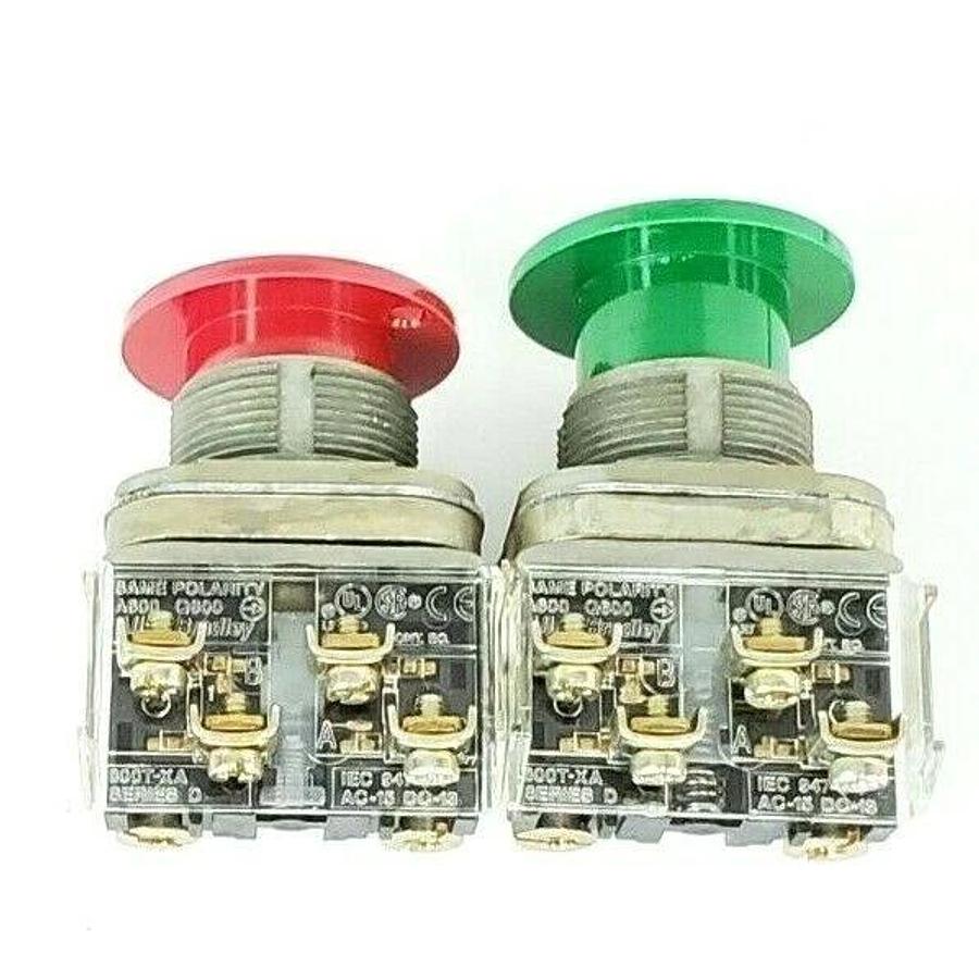 NEW ALLEN BRADLEY 800T-FD16 SER. T, 800TFD16 PUSHBUTTON DUAL MECH INTERLOCK