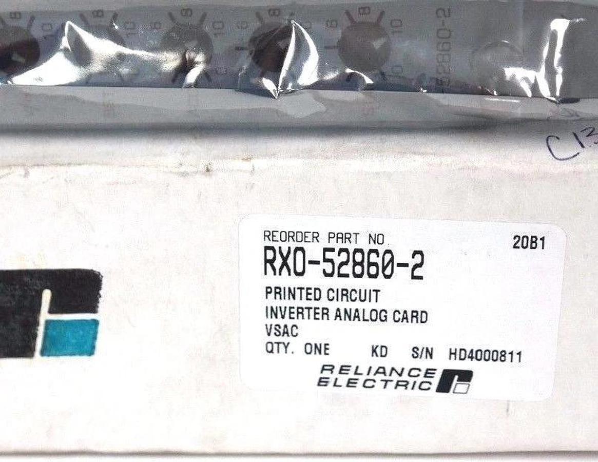 Refurbished RELIANCE ELECTRIC RX0-52860-2 PRINTED CIRCUIT INVERTER ANALOG CARD 0-52860-2