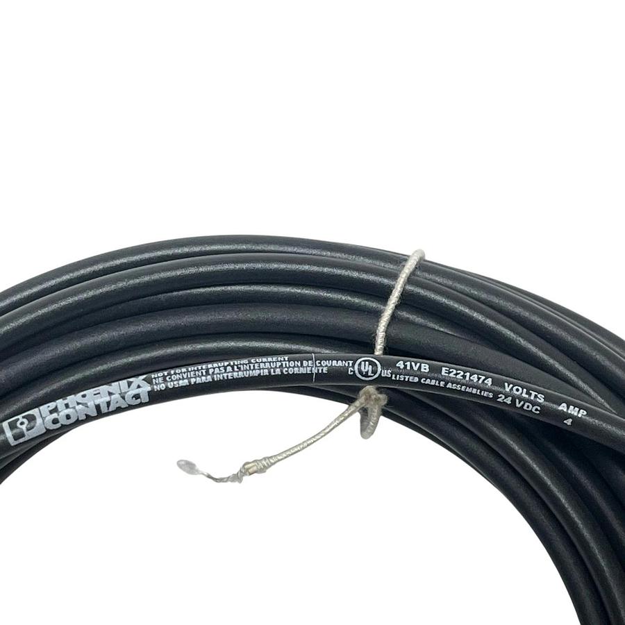 Phoenix Contact 1681020 M12 Female Right Angle Sensor Cable 10m 4-Pin 24V NEW