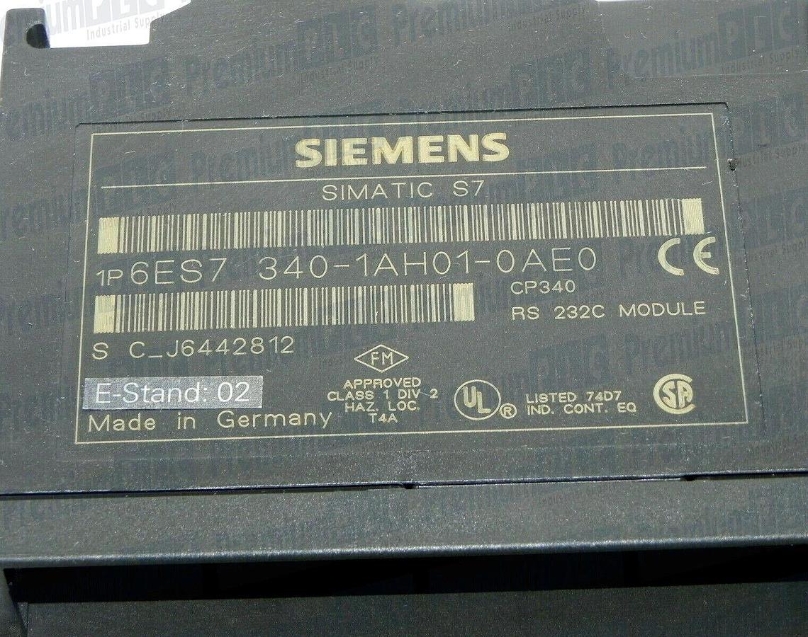 Used SIEMENS 6ES7-340-1AH01-0AE0 COMMUNICATION PROCESSOR MODULE 6ES73401AH010AE0
