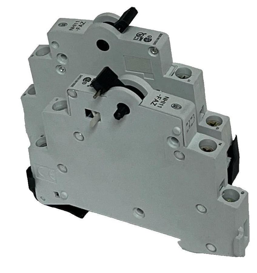 Lot of 2 Moeller HI11-FAZ Auxiliary Contact Blocks | Side Mount | 1NO/1NC