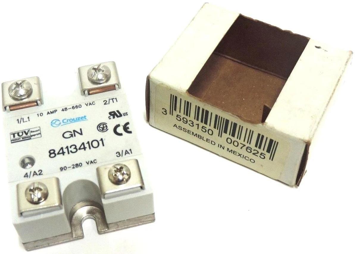 Used NIB CROUZET 84134101, 10 AMP 48-660 VAC, 90-280 VAC