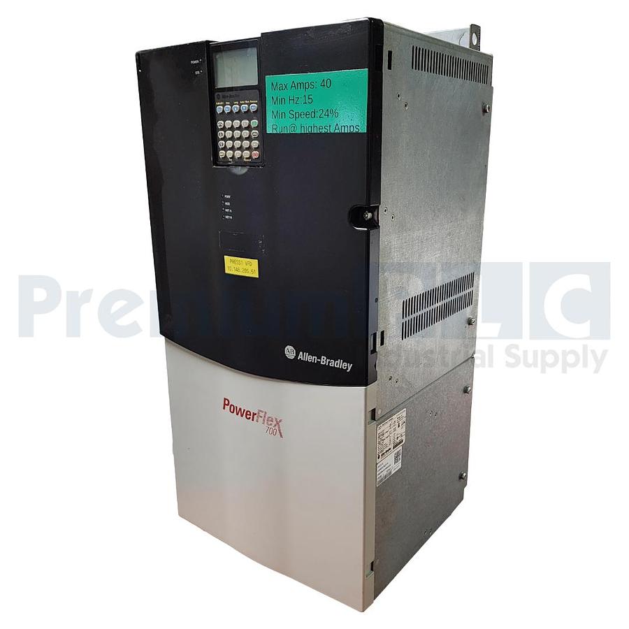 Used USED ALLEN BRADLEY 20BD096A0ANNAND0 /B  PowerFlex 700 AC DRIVE VFD 480V 96A 75HP