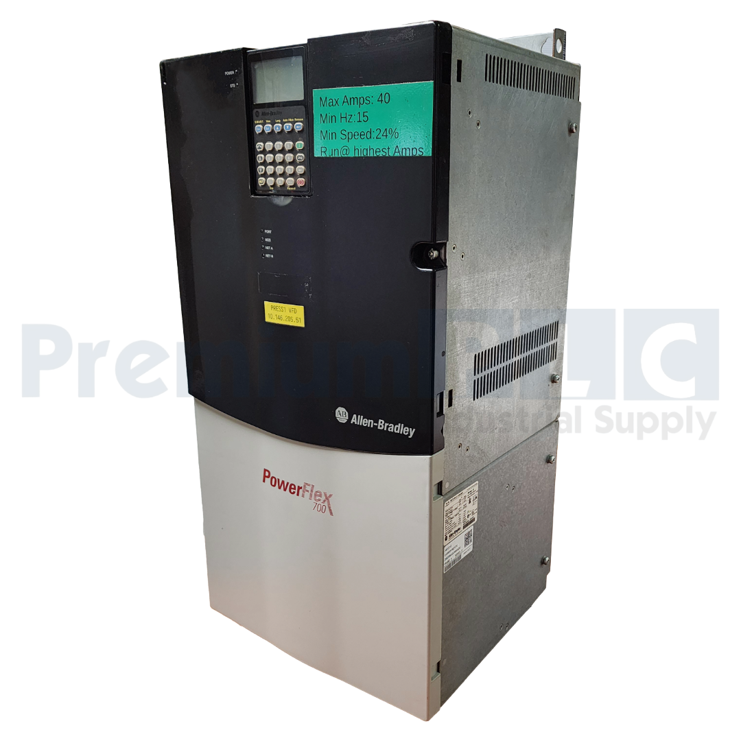 Used USED ALLEN BRADLEY 20BD096A0ANNAND0 /B  PowerFlex 700 AC DRIVE VFD 480V 96A 75HP