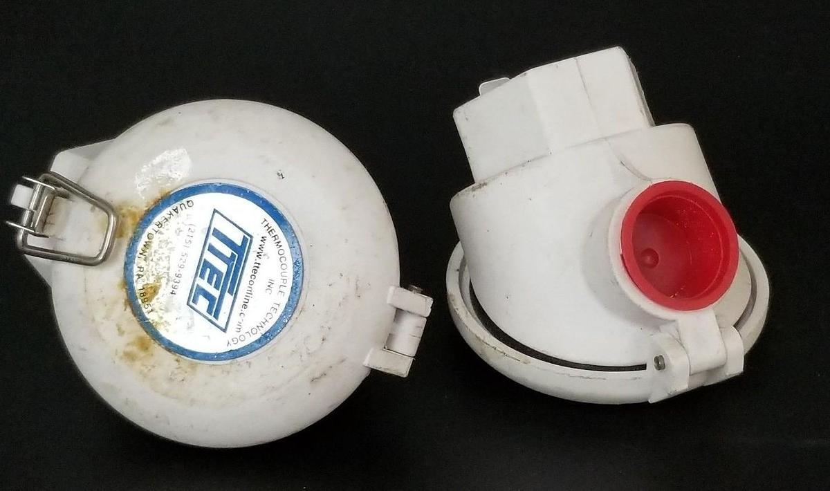 Used LOT OF 2 TTEC THERMOCOUPLE TECHNOLOGY TEMPERATURE SENSOR HEADS