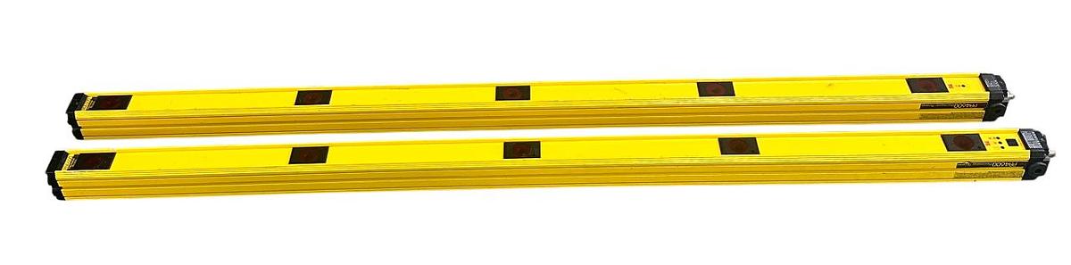 Used STI OMRON 82560-2010 / 82560-1010 SAFETY LIGHT CURTAINS SET PA4600 PA46 USNP
