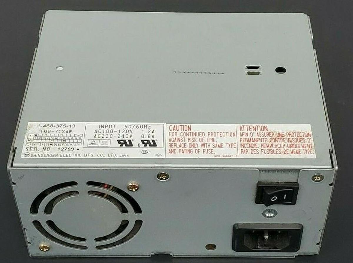 Used SHINDENGEN ELECTRIC TMG-71SAW POWER SUPPLY TMG71SAW, 1-468-375-13