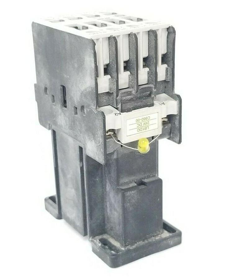 Used GENERAL ELECTRIC RL4RD022T OVERLOAD RELAY W/ LB1DD COIL 24VDC C660-00 MOD. 1