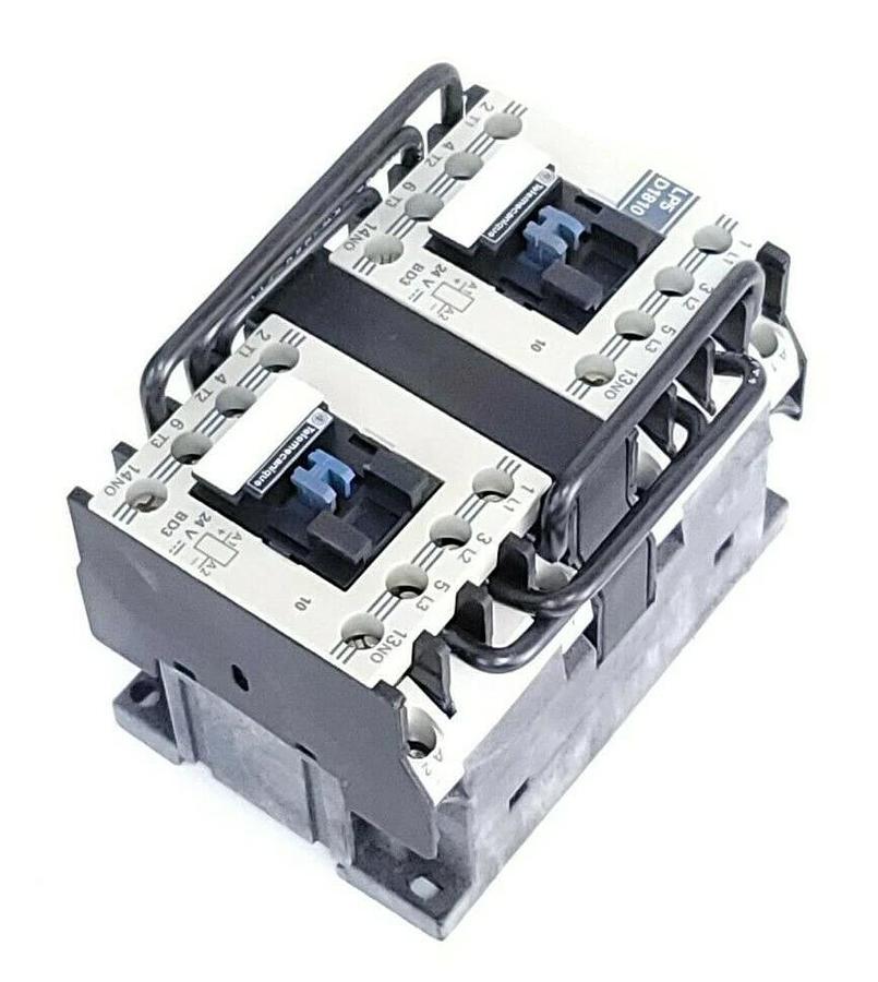 Used NIB TELEMECANIQUE LP5D1810BD3 REVERSING CONTACTOR 24VDC