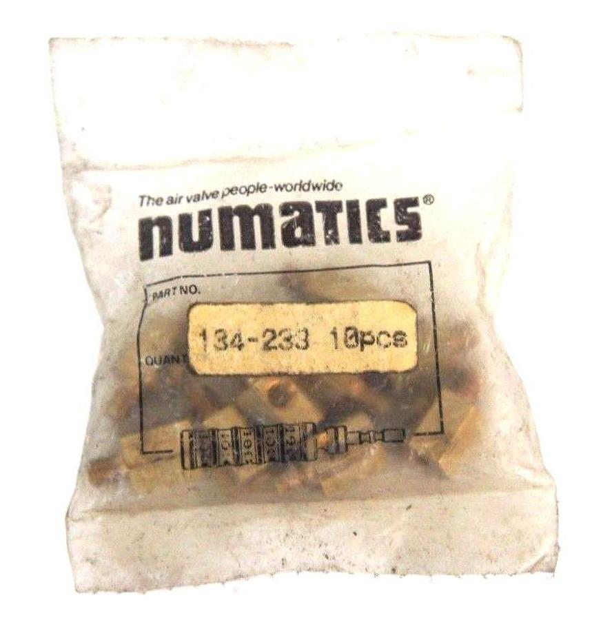 LOT OF 70 NIB NUMATICS 134-233 FITTINGS 10/32ML TO 10/32 TEE
