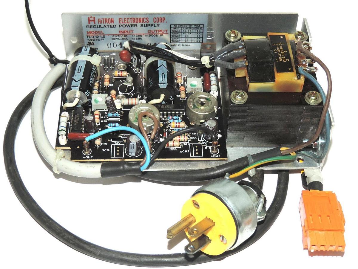 Used HITRON 12-1.0 REGULATED POWER SUPPLY 69-902-04