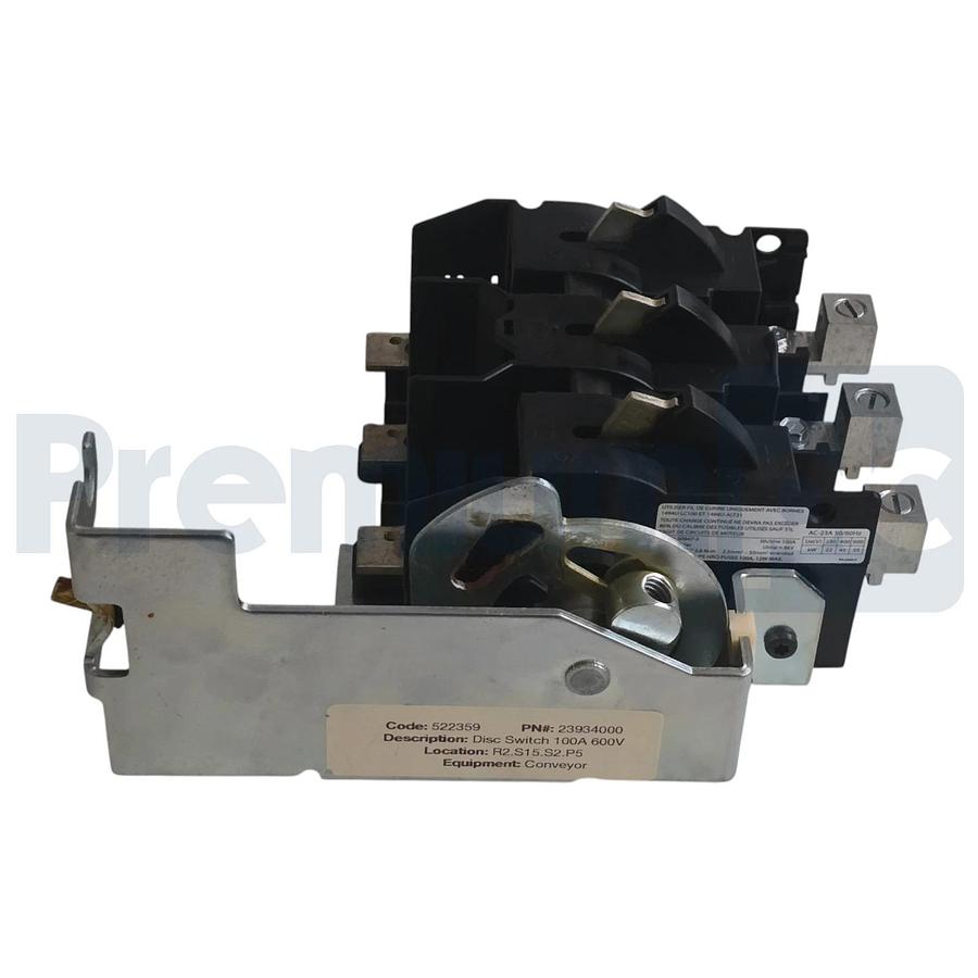 Surplus Allen Bradley 1494U-D100 /A Disconnect Switch 100A w/Lugs & Hardware Kit 885630944197