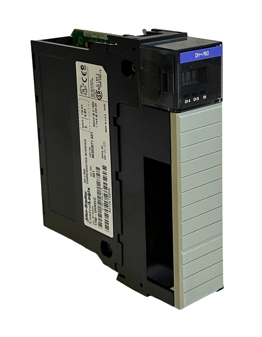 Used ALLEN BRADLEY 1756-DHRIO /C ControlLogix DH+/RIO COMMUNICATION MODULE 1756DHRIO