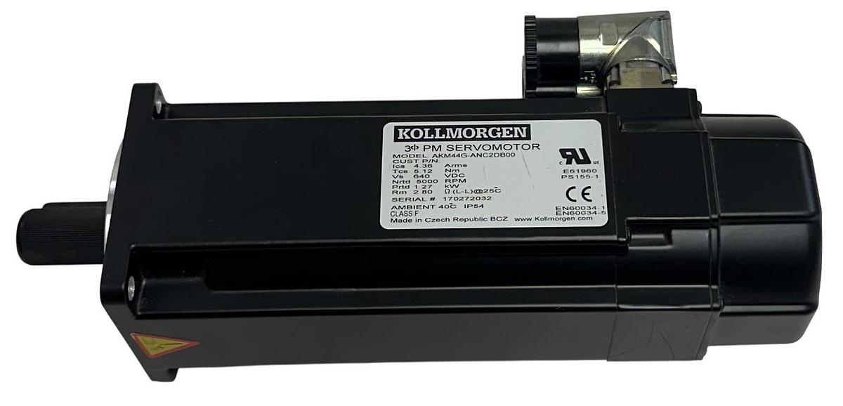 Used KOLLMORGEN AKM44G-ANC2DB00 / AKM44GANC2DB00 SERVO MOTOR 1.27kW 640VDC NSMP *