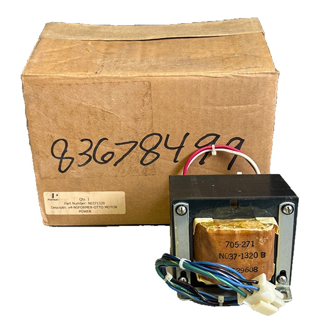 Used NEW PERKIN ELMER N037-1320 / N0371320 v4 MOTOR POWER TRANSFORMER 705-271 3529608
