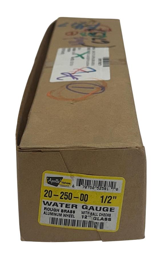 Used APOLLO VALVES 20-250-00 / 2025000 LIQUID LEVEL WATER GAUGE 1/2'' / 12'' GL NSMP