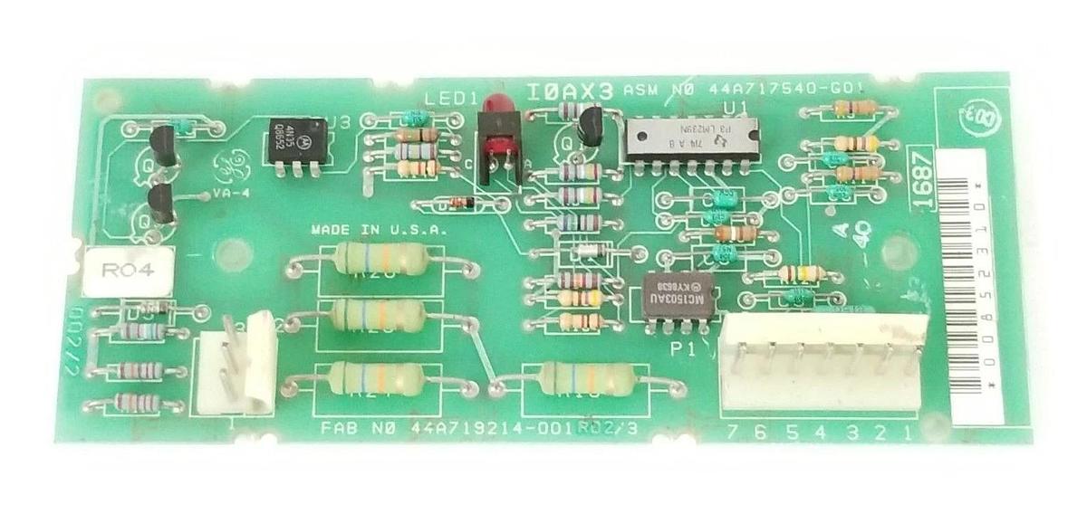 Used GENERAL ELECTRIC 44A717540-G01 CONTROL BOARD I0AX3 , 44A719214-001R02/3