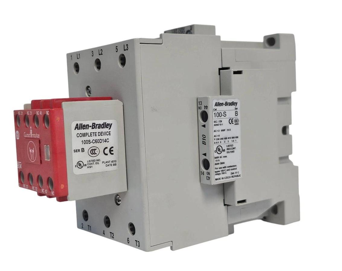 NEW ALLEN BRADLEY 100S-C60D14C SER. B SAFETY CONTACTOR 60A 110V 100SC60D14C