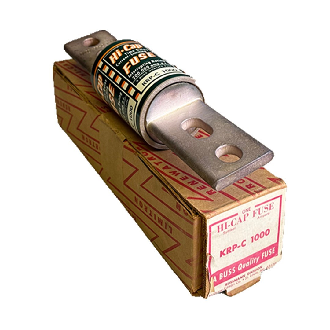 Used NEW BUSSMAN KRP-C 1000 / KRPC1000 HI-CAP TIME DELAY FUSE 600V CLASS L