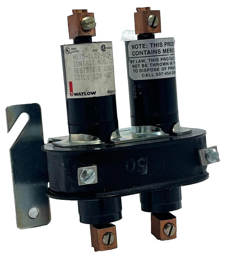 Used WATLOW HG35-1LD2-0000 Mercury Displacement Relay 35A 480VAC 120V Coil, NSNP