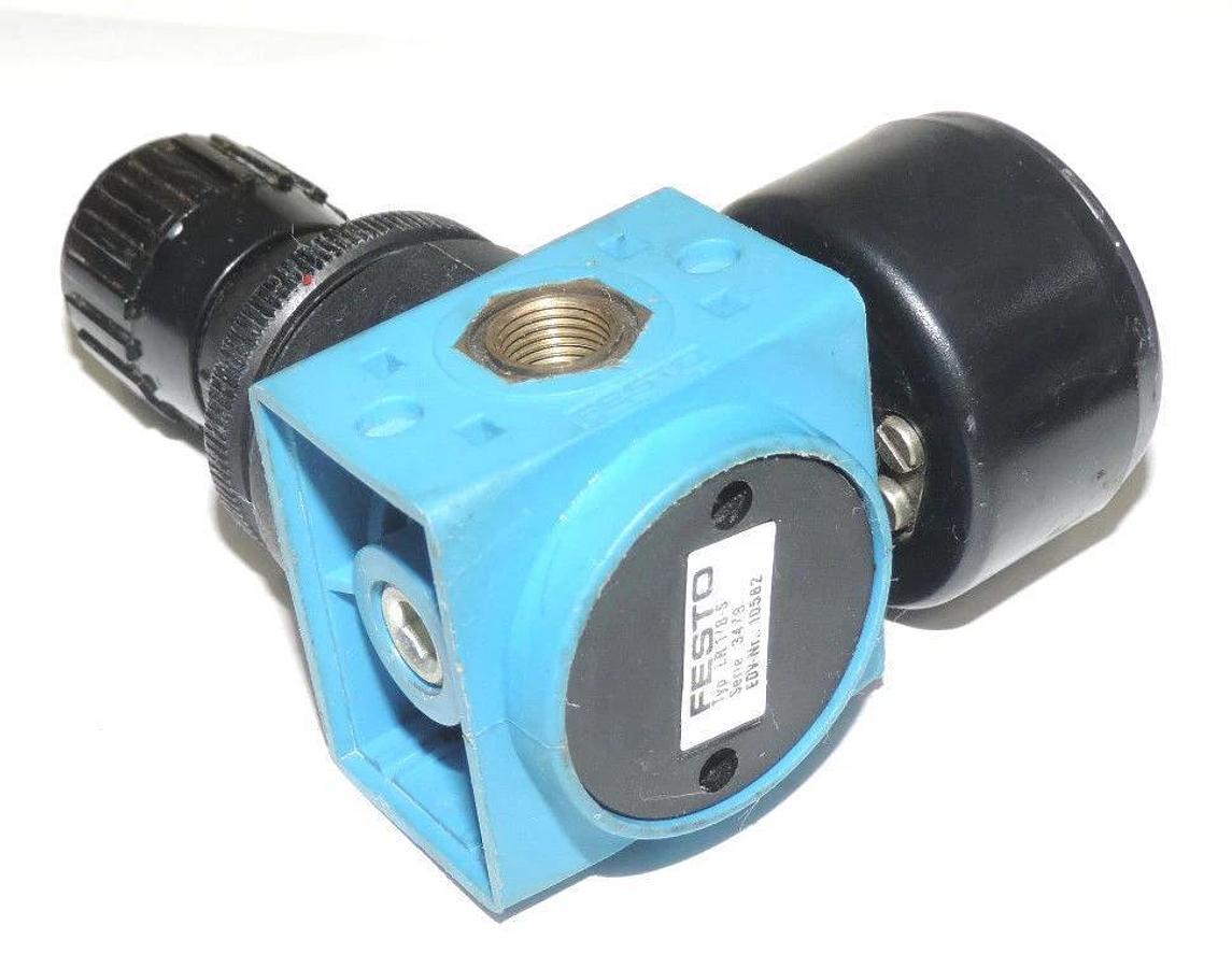 Used FESTO LR-1/8-S-B PRESSURE CONTROL VALVE, SERIE: 3478, EDV-NR. 10582