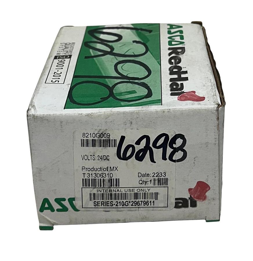 ASCO 8210G00924/DC / 8210G009 Red-Hat II SOLENOID VALVE 3/4'' 24VDC COIL NSMP