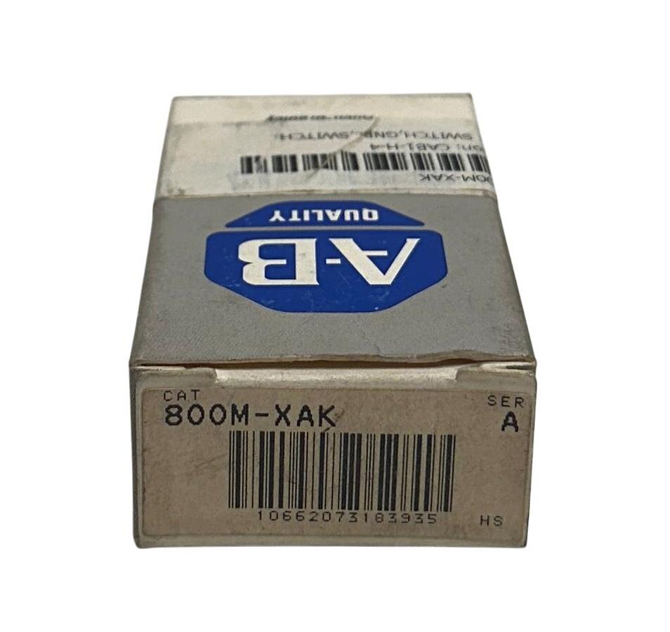 Used ALLEN BRADLEY 800M-XAK /A BULLETIN 800M CONTACT BLOCK 22mm 1NO/1NC 800MXAK NSMP