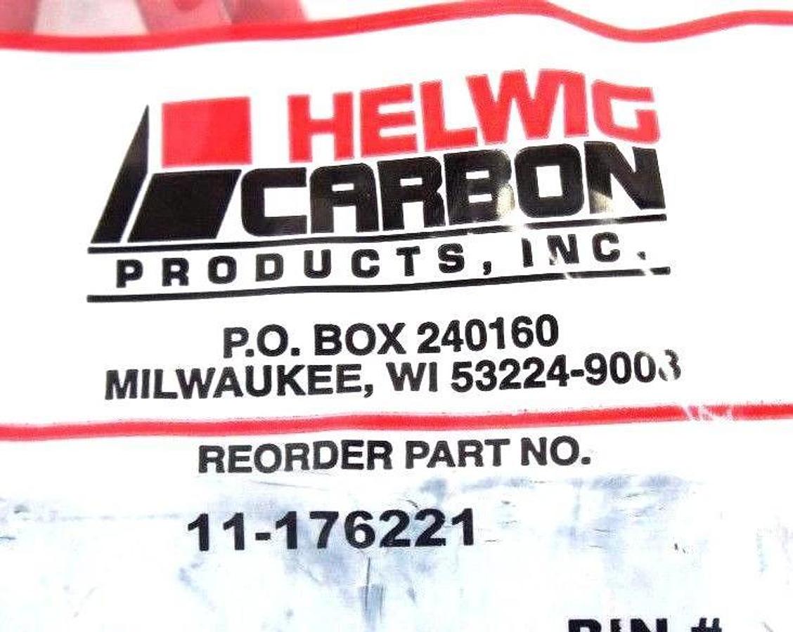 BOX OF 6 NEW HELWIG CARBON 11-176221 CARBON BRUSHES 11176221 (6 BAGS OF 4)