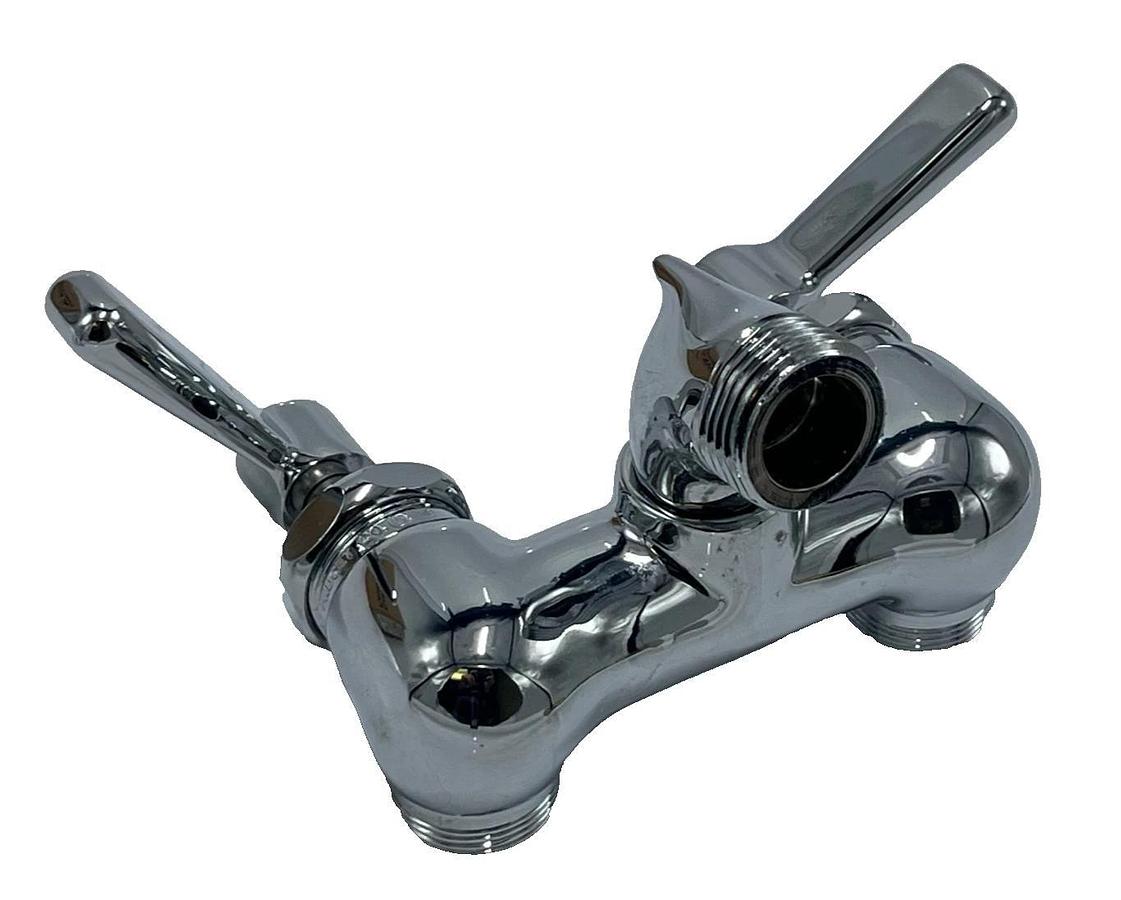 Chicago Faucets 305-CP Service Sink Faucet Wall Mount Adjustable Centers Chrome