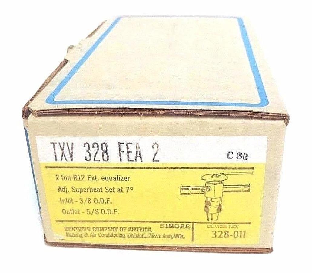 Used NIB SINGER TXV 328 FEA 2 INLET: 3/8 ODF OUTLET: 5/8 ODF 2 TON R12 EXT. EQUALIZER