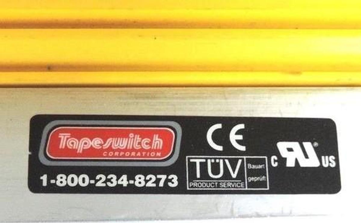 Used NEW TAPESWITCH TS-46 SENSING EDGE SWITCH 23" YELLOW 6FT LEAD TS46