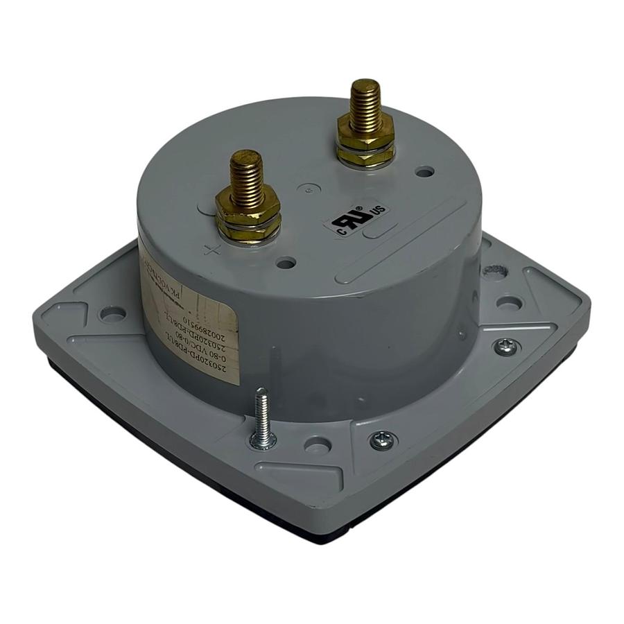 Used Yokogawa 250320PD-PD8/UL 3.5" Analog Panel Meter 0-80 VDC
