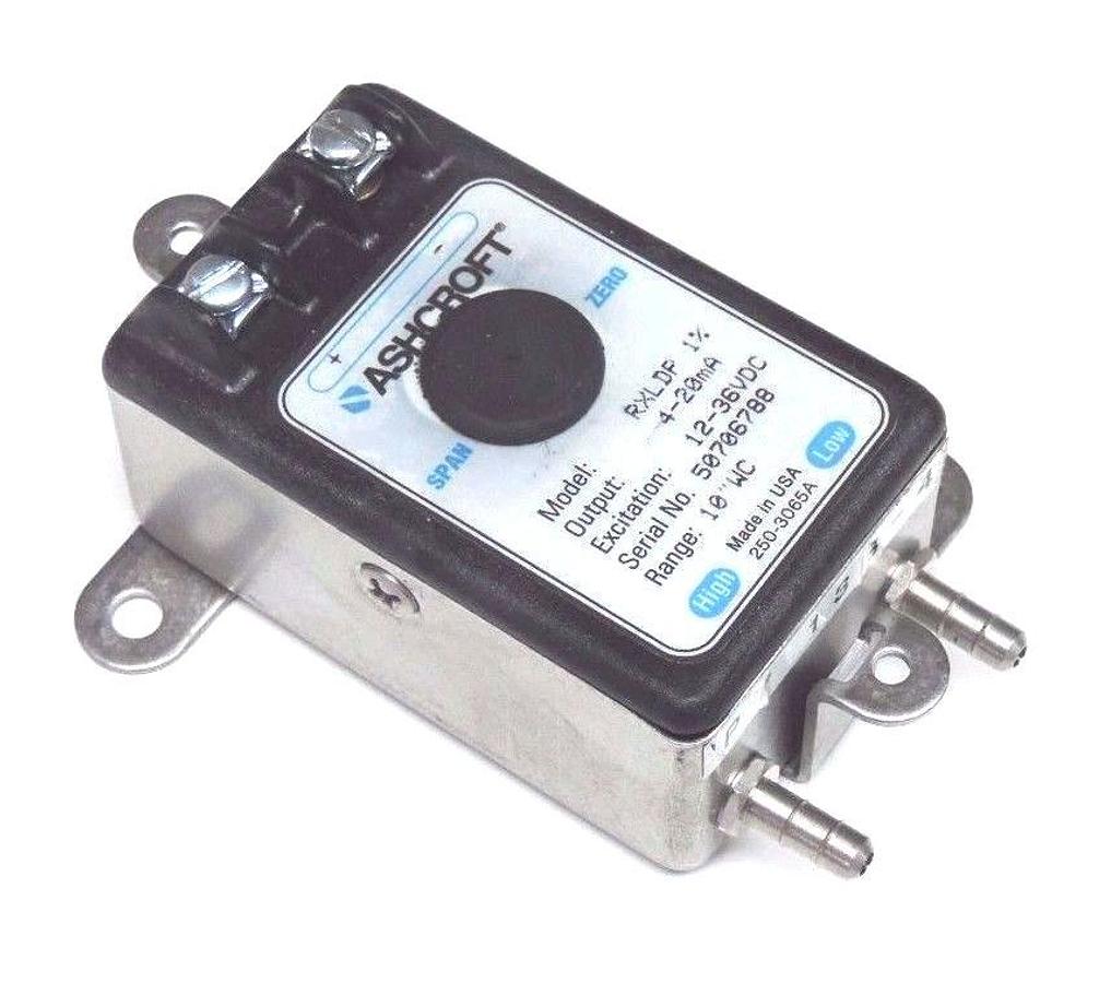 Used ASHCROFT ASH-RX-D-100-B-M-MB4-42-B-10X PRESSURE TRANSMITTER RXLDP, 4/20MA